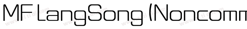 MF LangSong (Noncomm字体转换